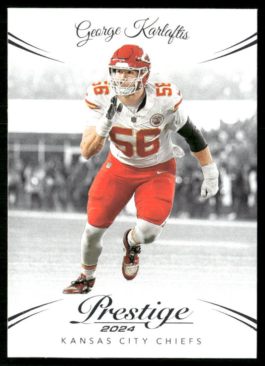 George Karlaftis 2024 Panini Prestige #148 Kansas City Chiefs
