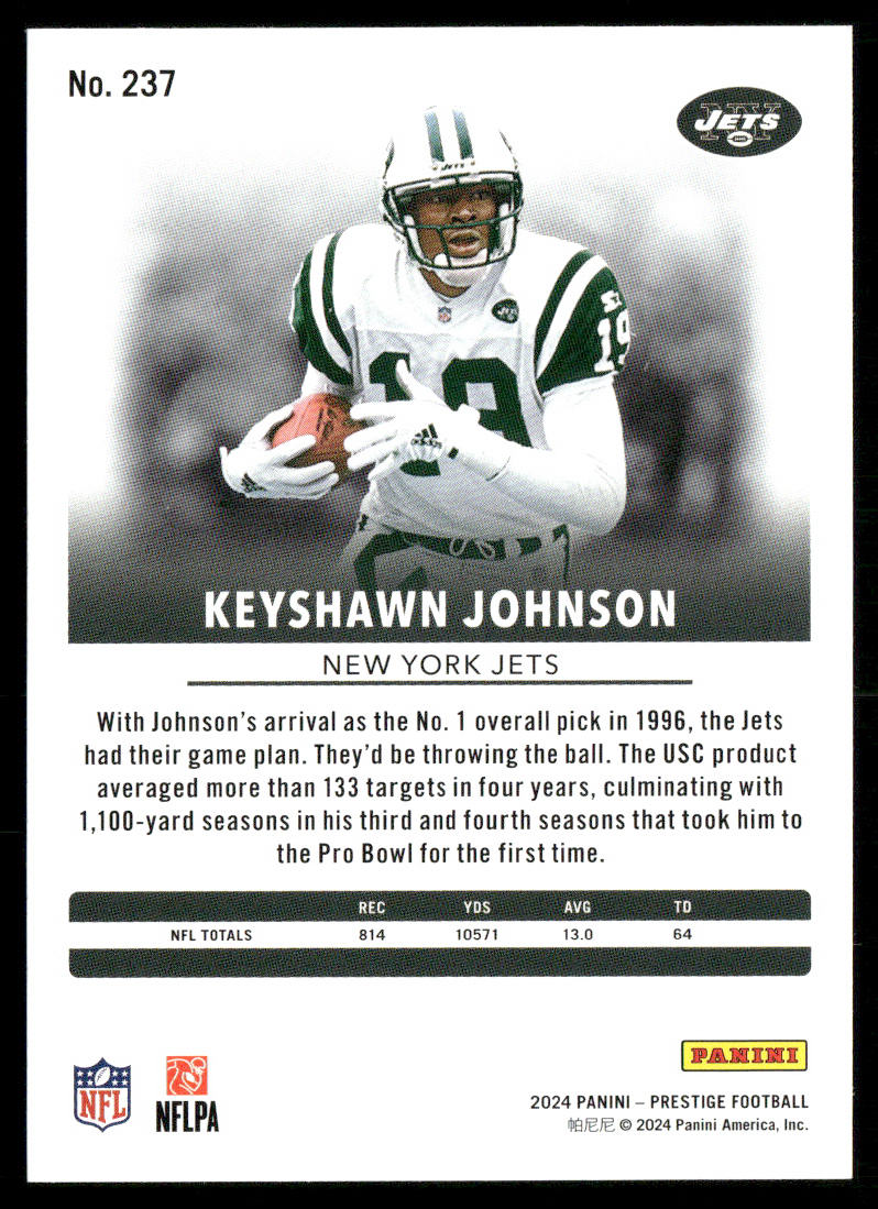 Keyshawn Johnson 2024 Panini Prestige #237 New York Jets