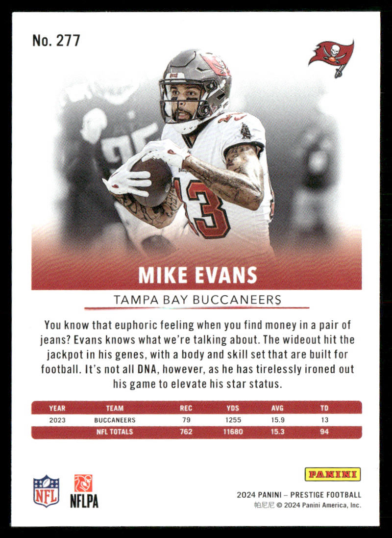 Mike Evans 2024 Panini Prestige #277 Tampa Bay Buccaneers
