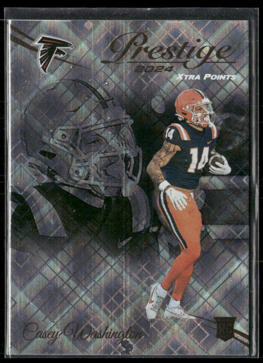 Casey Washington 2024 Panini Prestige Diamond Xtra Points #301 RC Falcons