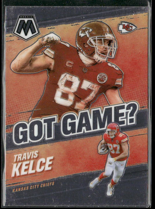 Travis Kelce 2021 Panini Mosaic Got Game? #GG-21 Kansas City Chiefs