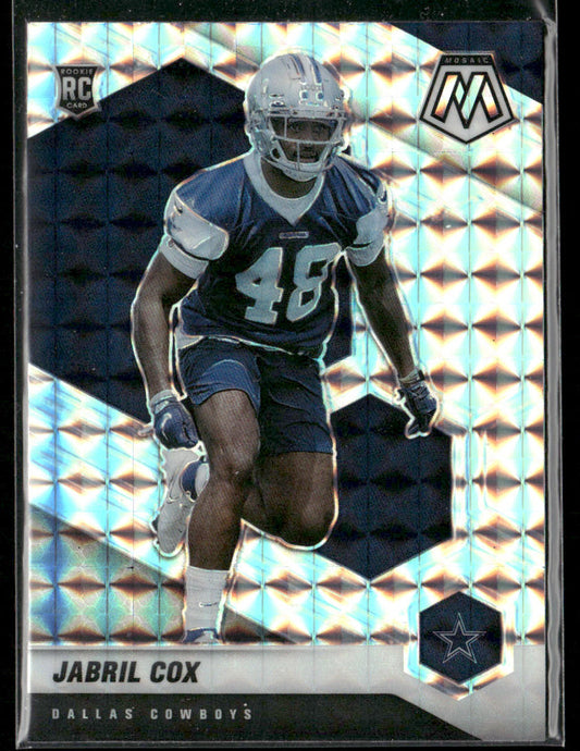 Jabril Cox 2021 Panini Mosaic Prizm #369 RC Dallas Cowboys