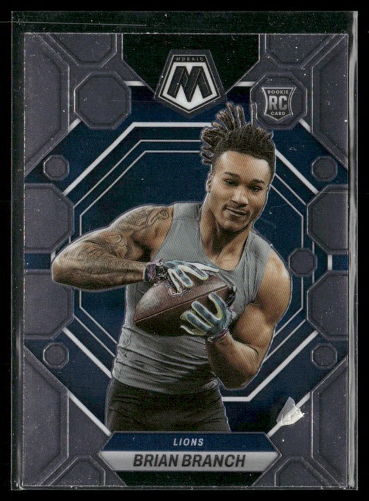 Brian Branch 2023 Panini Mosaic Silver #287 RC Detroit Lions