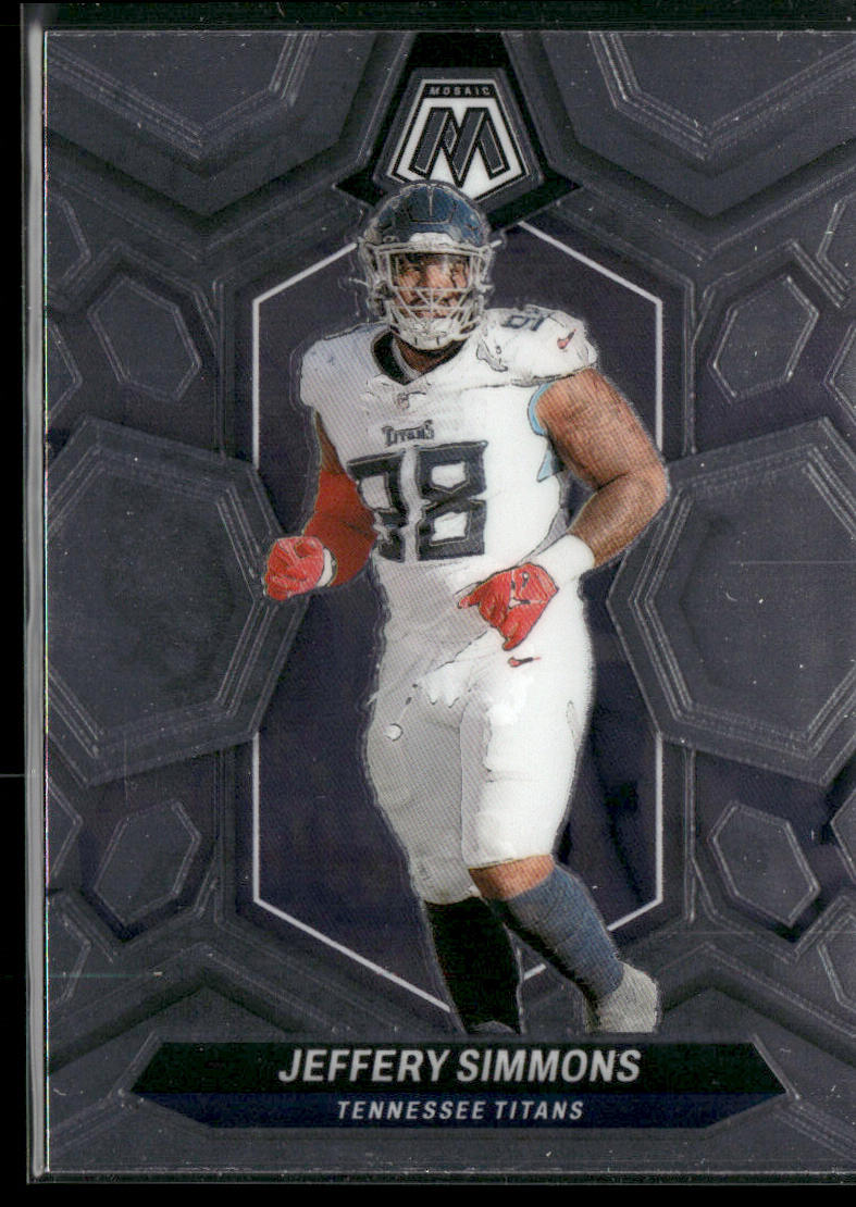 Jeffery Simmons 2024 Panini Mosaic Silver #215 Tennessee Titans