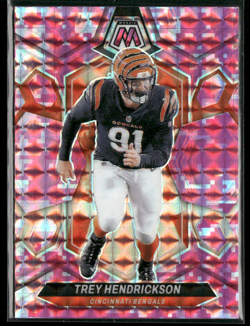 Trey Hendrickson 2024 Panini Mosaic Mosaic Camo Pink #48 Cincinnati Bengals