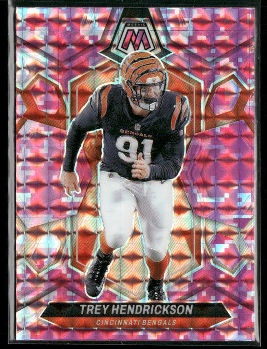 Trey Hendrickson 2024 Panini Mosaic Mosaic Camo Pink #48 Cincinnati Bengals