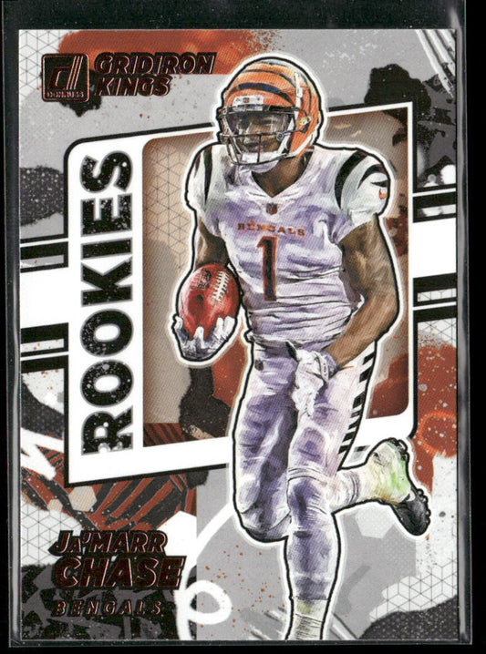 Ja'Marr Chase 2021 Donruss Rookie Gridiron Kings #RGK-JMC Cincinnati Bengals