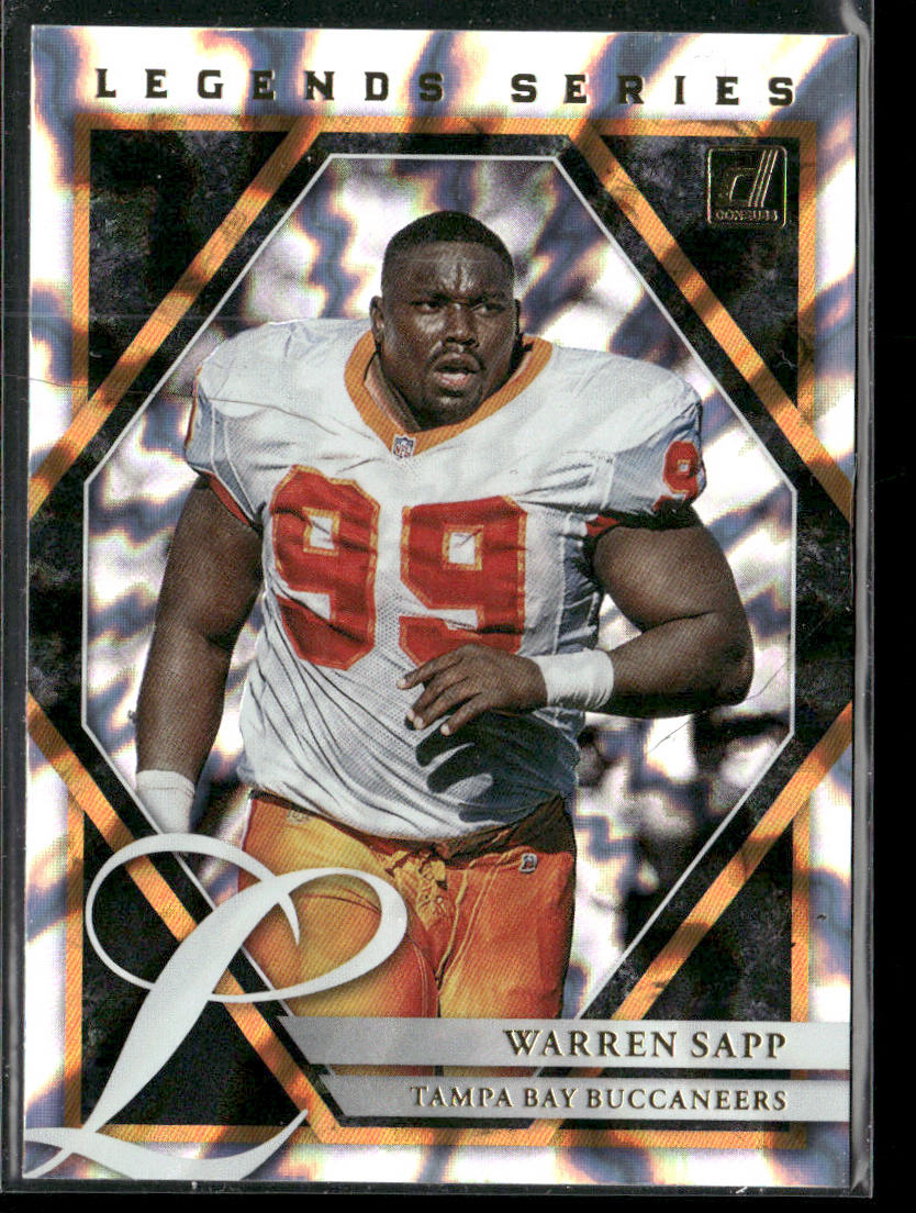 Warren Sapp 2021 Donruss The Legends Series #LS17 Tampa Bay Buccaneers