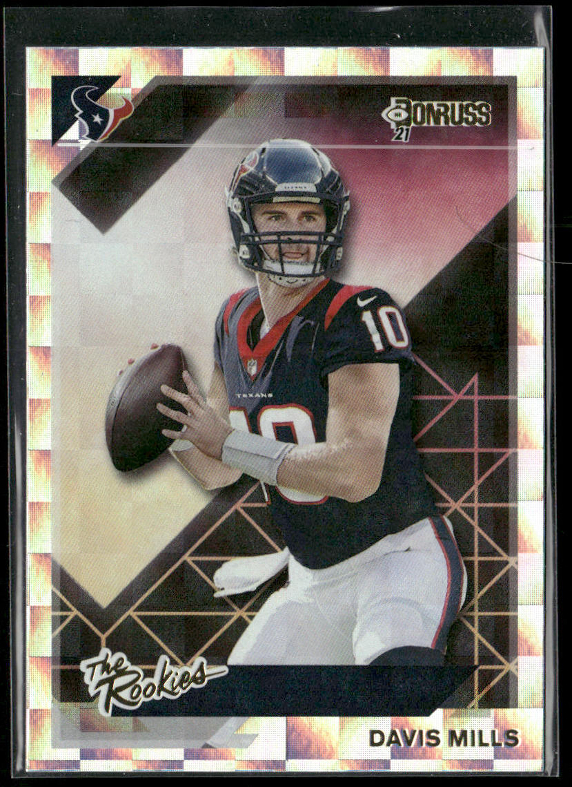 Davis Mills 2021 Donruss The Rookies #TR-DMI Houston Texans