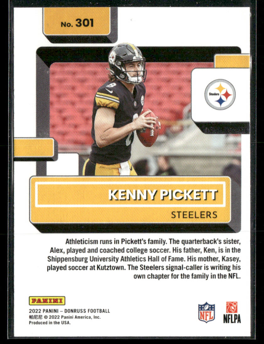 Kenny Pickett 2022 Donruss Red Press Proof #301 RC Pittsburgh Steelers