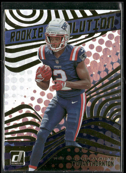 Tyquan Thornton 2022 Donruss Rookie Revolution #REV-21 New England Patriots