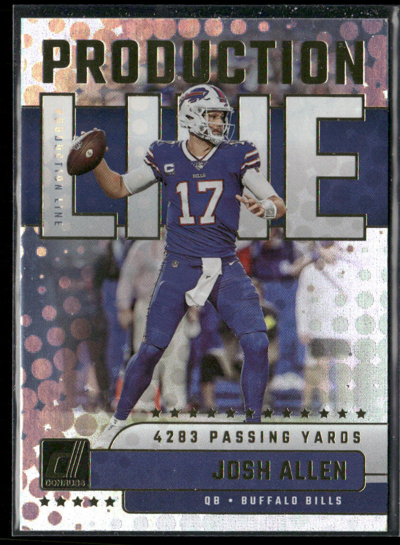 Josh Allen 2023 Donruss Production Line #PDL-5 Buffalo Bills
