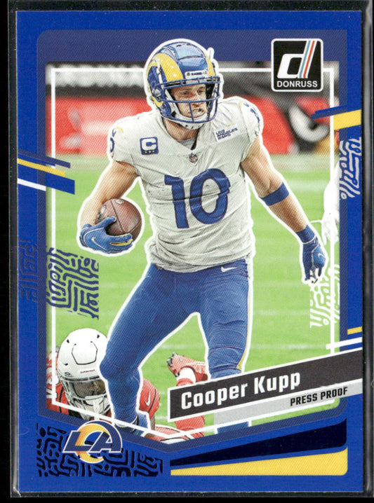 Cooper Kupp 2023 Donruss Press Proof Blue #165 Los Angeles Rams