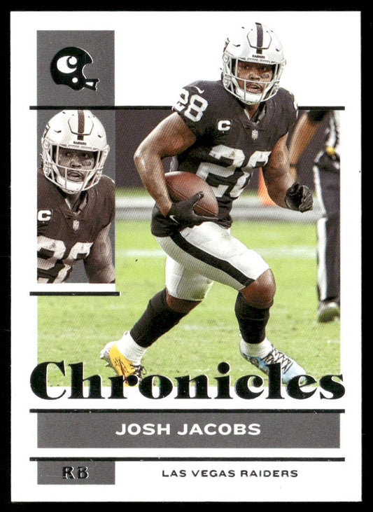 Josh Jacobs 2021 Panini Chronicles #63 Las Vegas Raiders