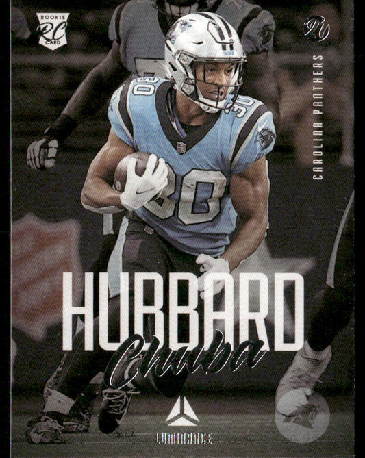 Chuba Hubbard 2021 Panini Chronicles Luminance Update Rookies #222
