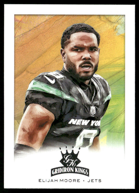 Elijah Moore 2021 Panini Chronicles Gridiron Kings #GK-30 New York Jets