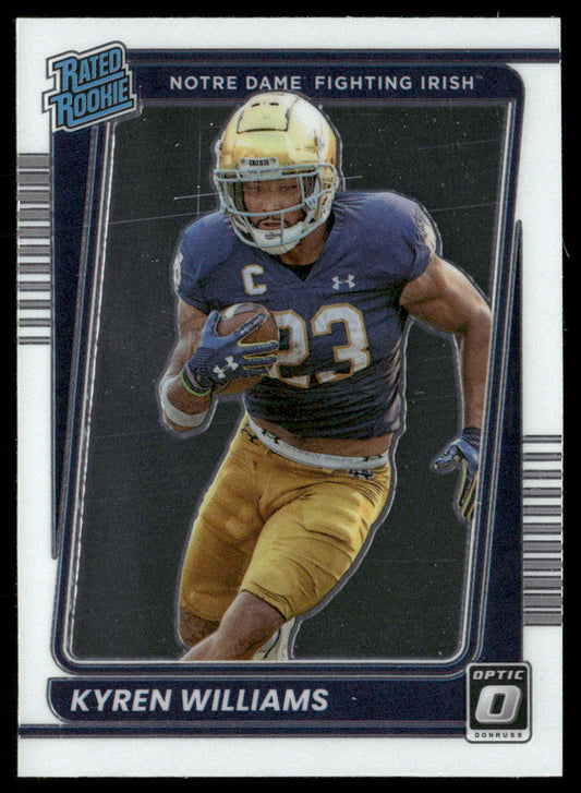 Kyren Williams 2022 Panini Chronicles Draft Picks Donruss Optic Rated Rookie #20