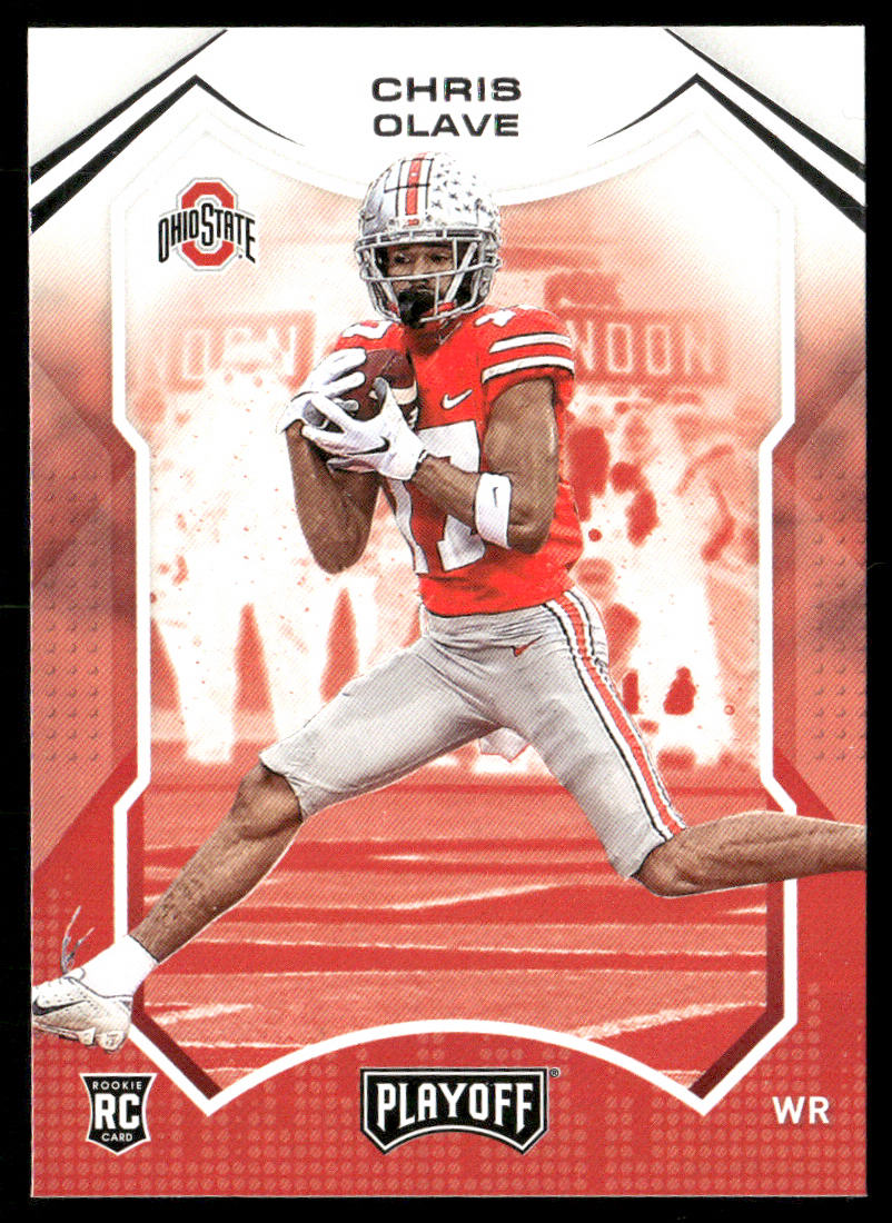 Chris Olave 2022 Panini Chronicles Draft Picks Playoff #10 Ohio State Buckeyes