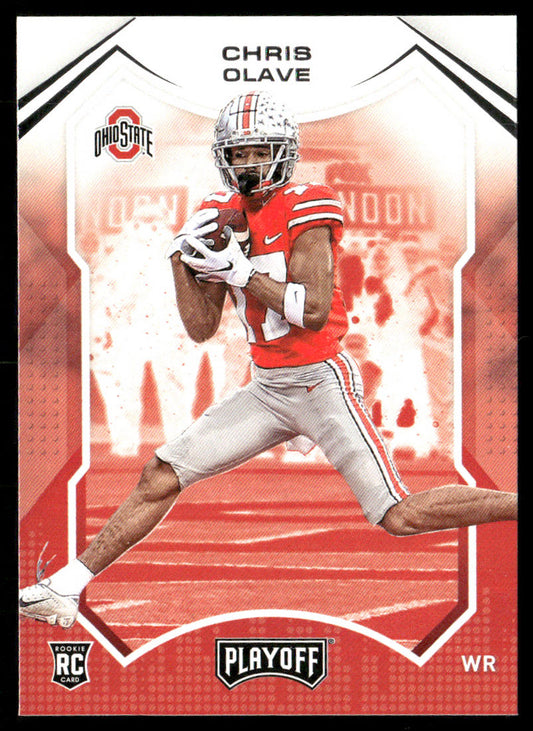 Chris Olave 2022 Panini Chronicles Draft Picks Playoff #10 Ohio State Buckeyes