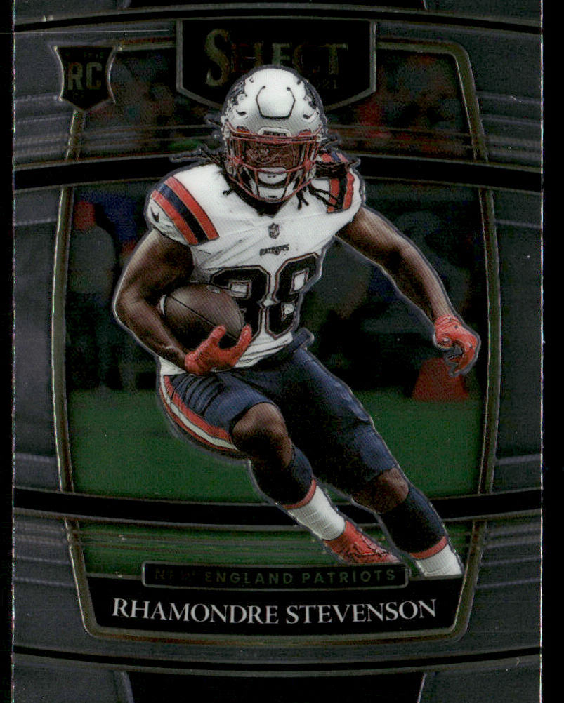 Rhamondre Stevenson 2021 Panini Select #75 RC New England Patriots