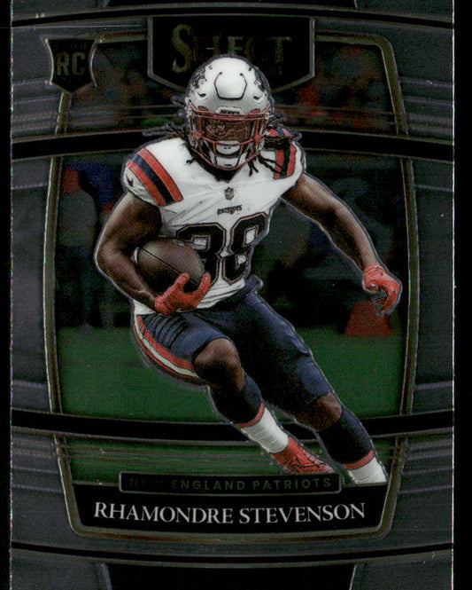 Rhamondre Stevenson 2021 Panini Select #75 RC New England Patriots