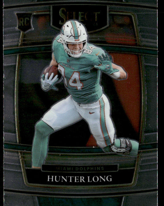 Hunter Long 2021 Panini Select #93 RC Miami Dolphins