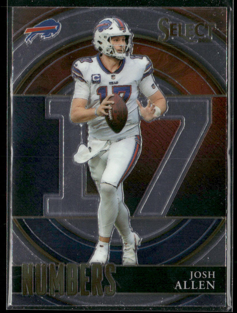 Josh Allen 2021 Panini Select Select Numbers #SN-2 Buffalo Bills