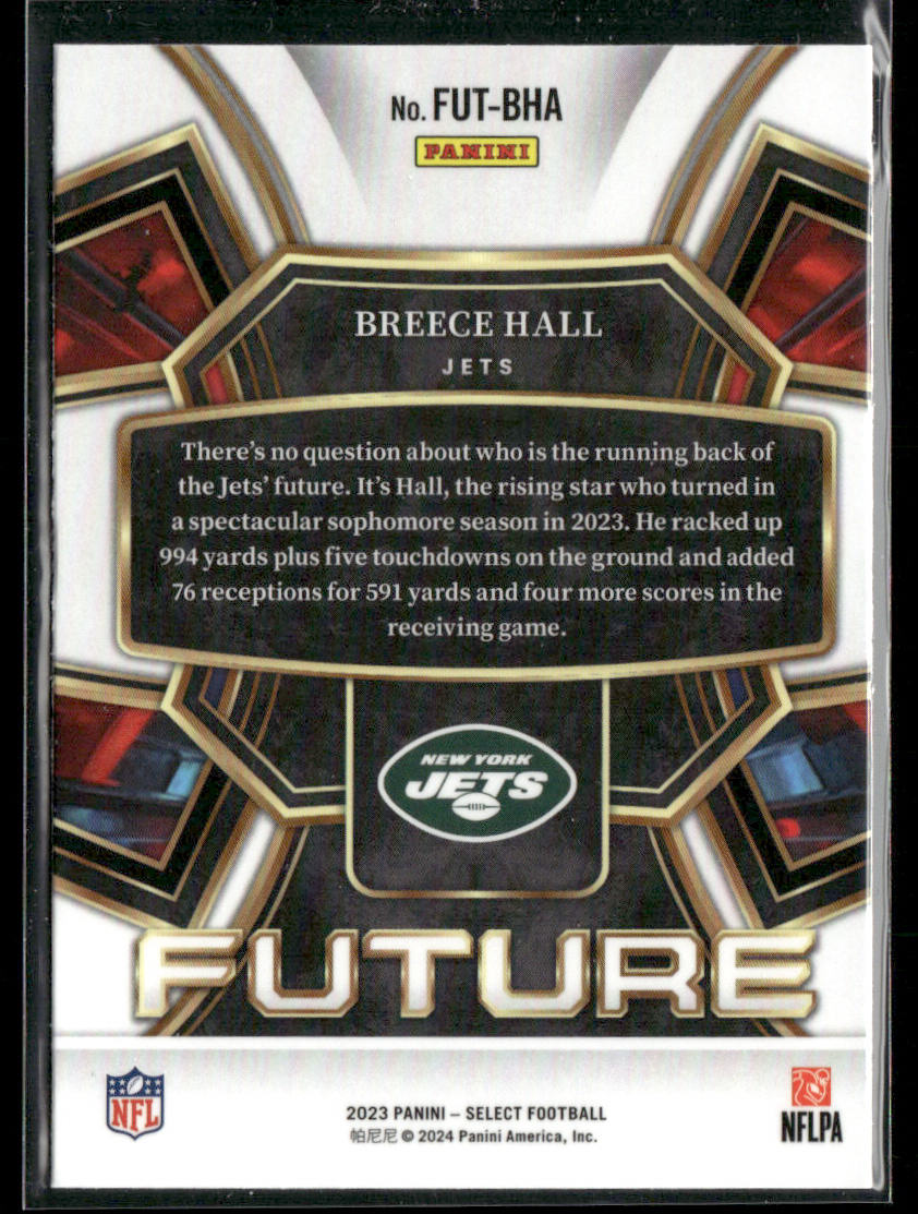 Breece Hall 2023 Panini Select Select Future #FUT-BHA New York Jets