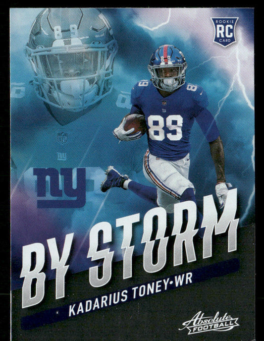 Kadarius Toney 2021 Panini Absolute By Storm #BST-10 New York Giants