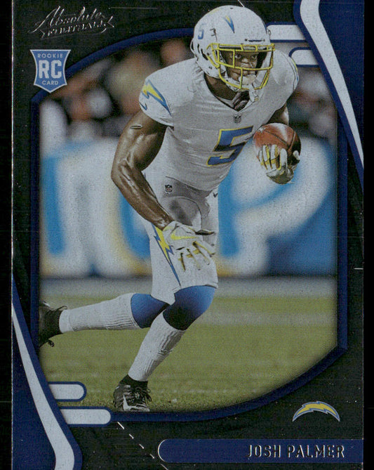 Josh Palmer 2021 Panini Absolute Retail #124 RC Los Angeles Chargers