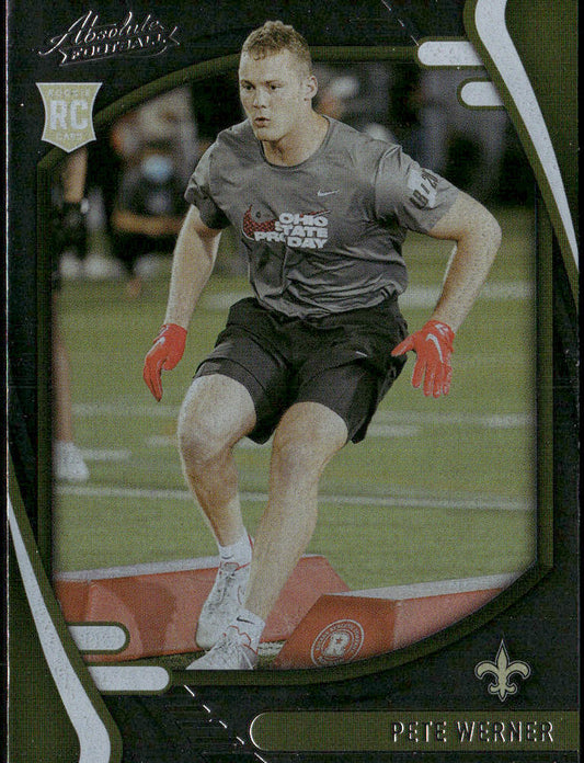 Pete Werner 2021 Panini Absolute Retail #181 RC New Orleans Saints