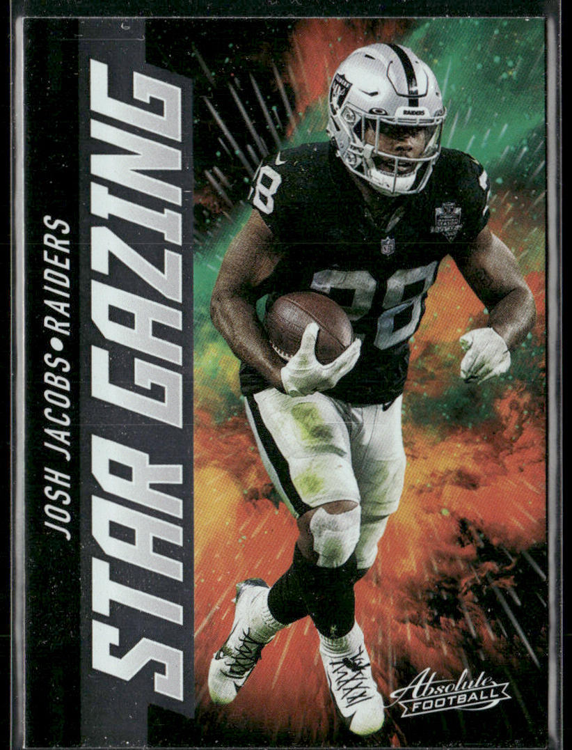 Josh Jacobs 2021 Panini Absolute Star Gazing #SG13 Las Vegas Raiders