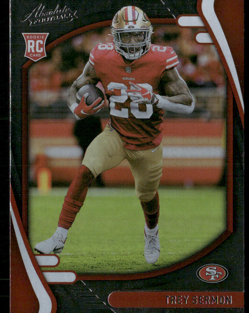 Trey Sermon 2021 Panini Absolute Green #126 San Francisco 49ers