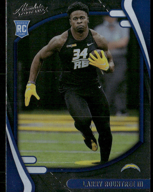 Larry Rountree III 2021 Panini Absolute Retail #168 RC Los Angeles Chargers