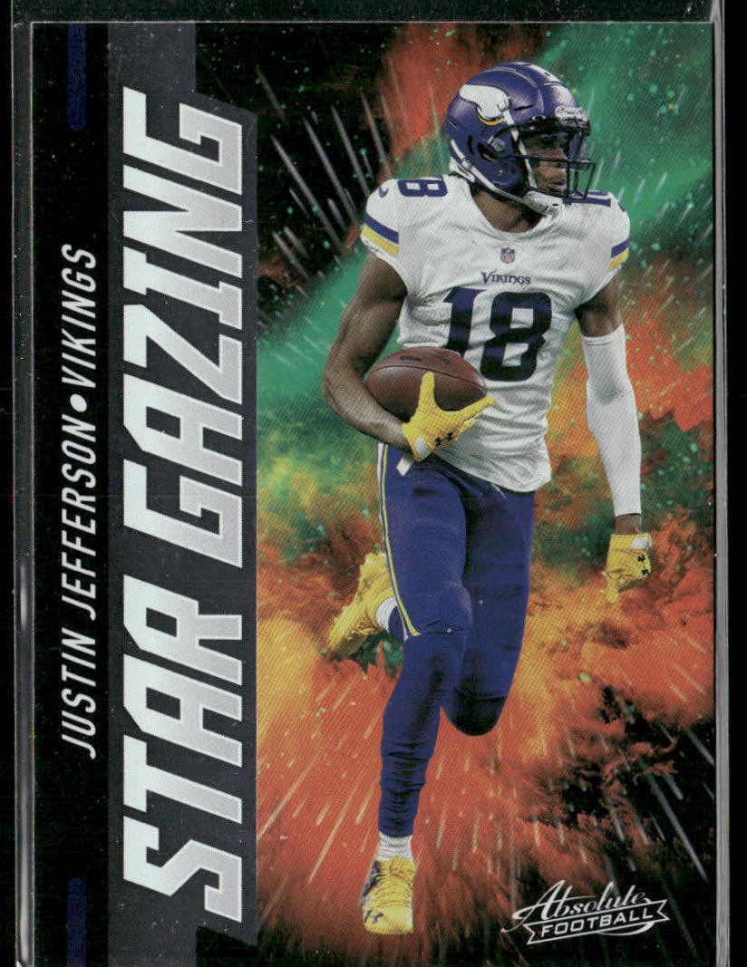 Justin Jefferson 2021 Panini Absolute Star Gazing #SG11 Minnesota Vikings