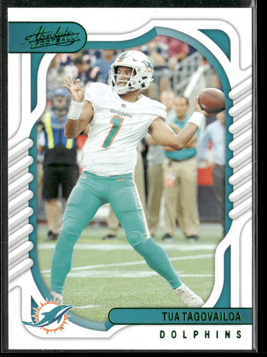 Tua Tagovailoa 2022 Panini Absolute #50 Miami Dolphins