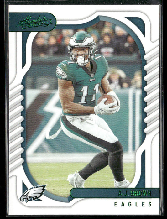 A.J. Brown 2022 Panini Absolute Retail #80 Philadelphia Eagles