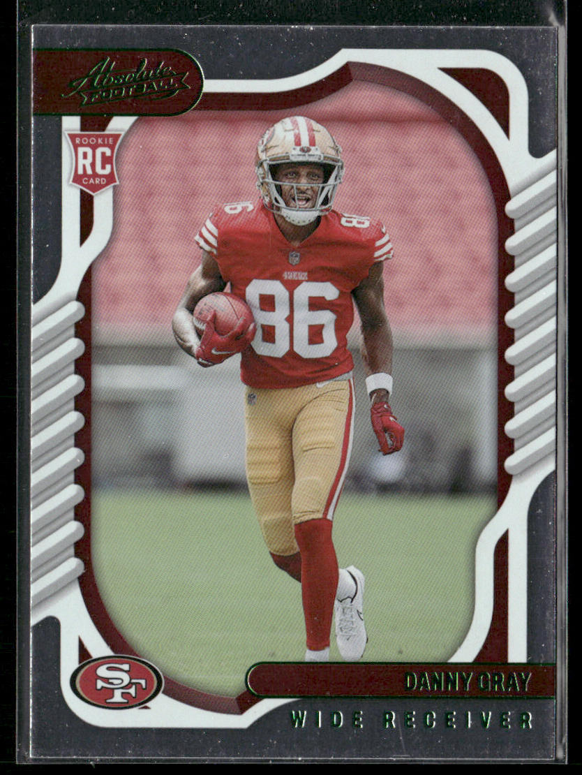 Danny Gray 2022 Panini Absolute Green #133 RC San Francisco 49ers