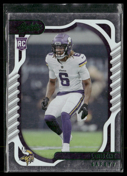 Lewis Cine 2022 Panini Absolute Green #184 RC Minnesota Vikings
