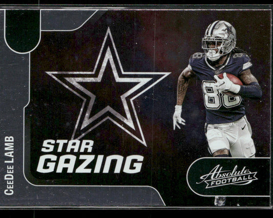 CeeDee Lamb 2022 Panini Absolute Star Gazing #SG-19 Dallas Cowboys