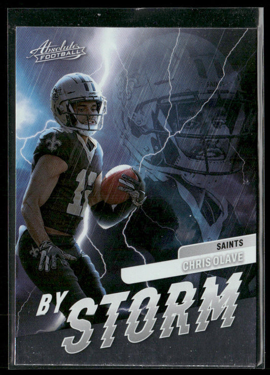 Chris Olave 2022 Panini Absolute By Storm #BST-9 New Orleans Saints