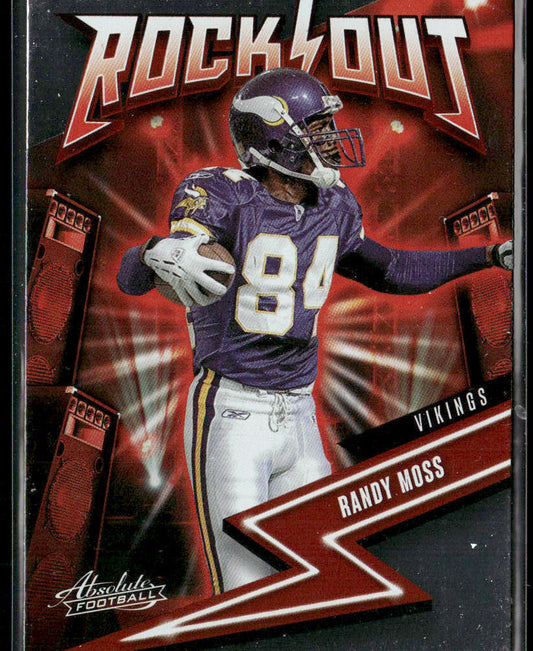 Randy Moss 2023 Panini Absolute Rock Out #4 Minnesota Vikings