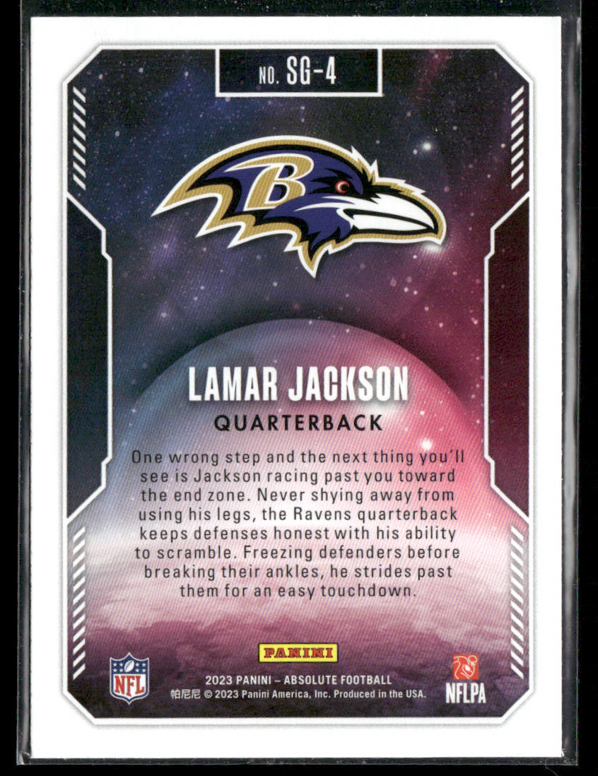 Lamar Jackson 2023 Panini Absolute Star Gazing #SG-4 Baltimore Ravens