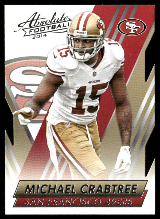 Michael Crabtree 2014 Panini Absolute Retail #10 San Francisco 49ers