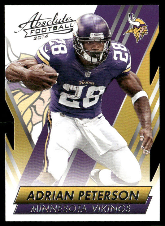 Adrian Peterson 2014 Panini Absolute #25 Minnesota Vikings