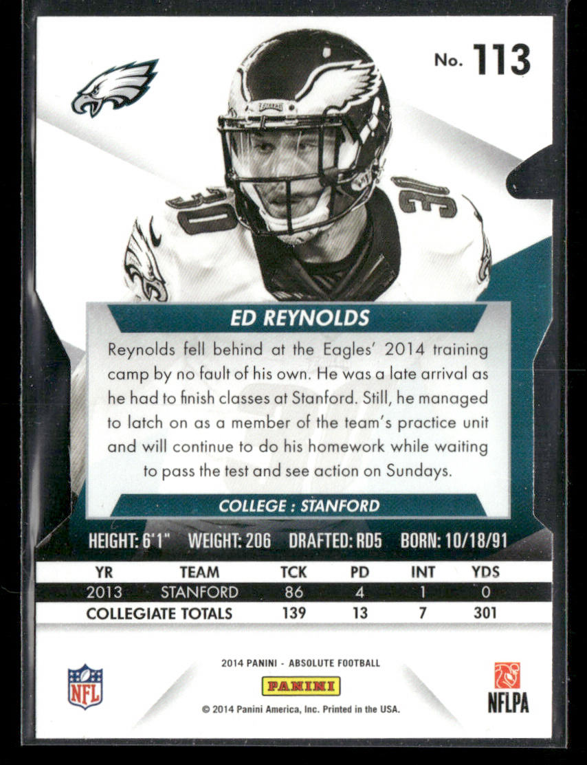 Ed Reynolds 2014 Panini Absolute Retail #113 RC Philadelphia Eagles