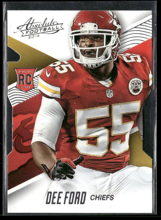 Dee Ford 2014 Panini Absolute Spectrum Platinum #109 SN,RC Kansas City Chiefs