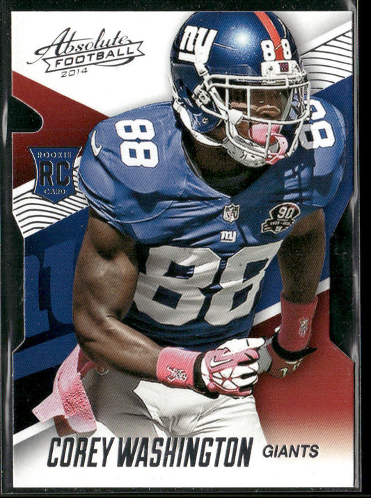 Corey Washington 2014 Panini Absolute Retail #106 RC New York Giants