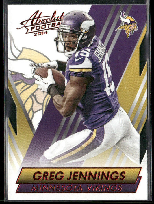Greg Jennings 2014 Panini Absolute Retail Red #33 Minnesota Vikings