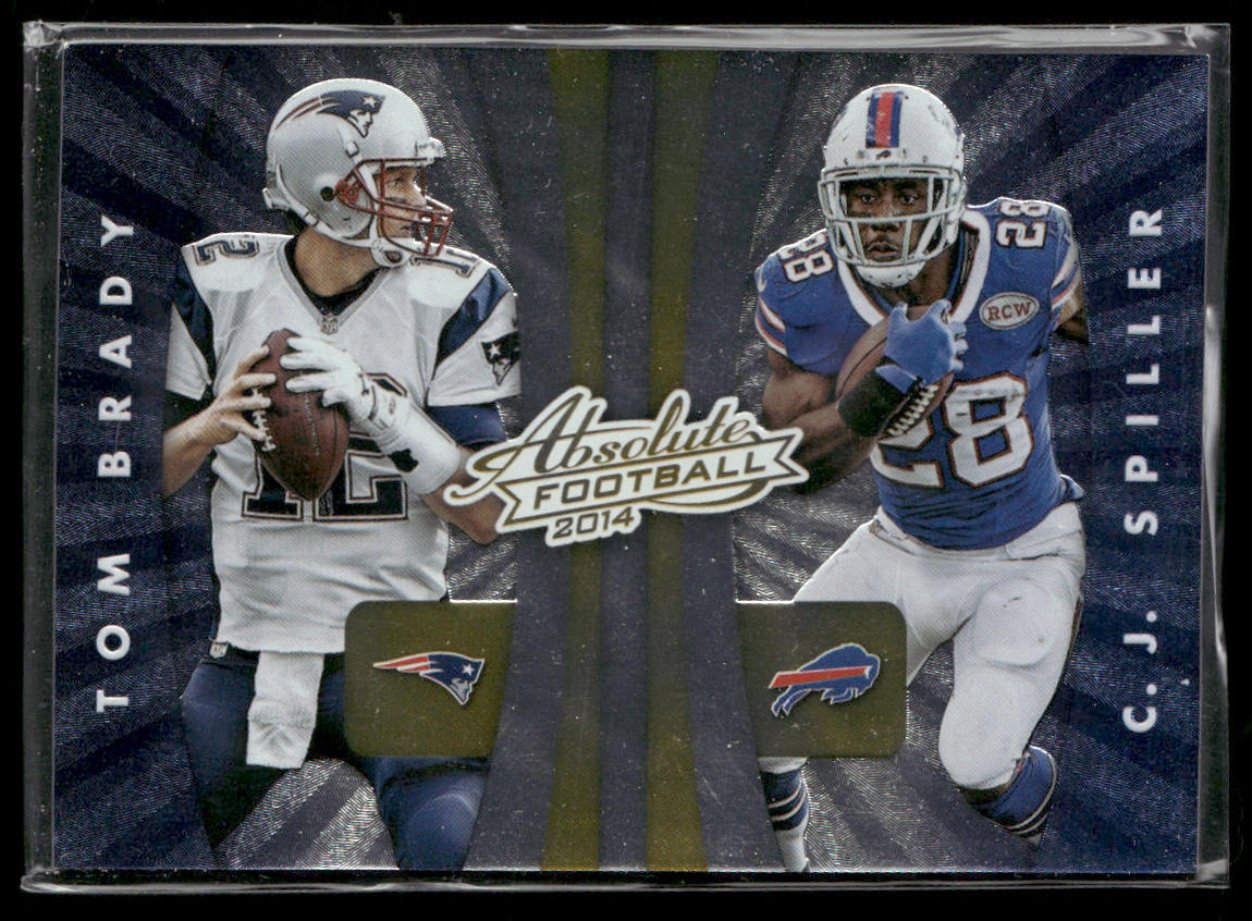 Tom Brady / Spiller / Wallace / Rob Gronkowski 2014 Absolute Quads Exclusive #